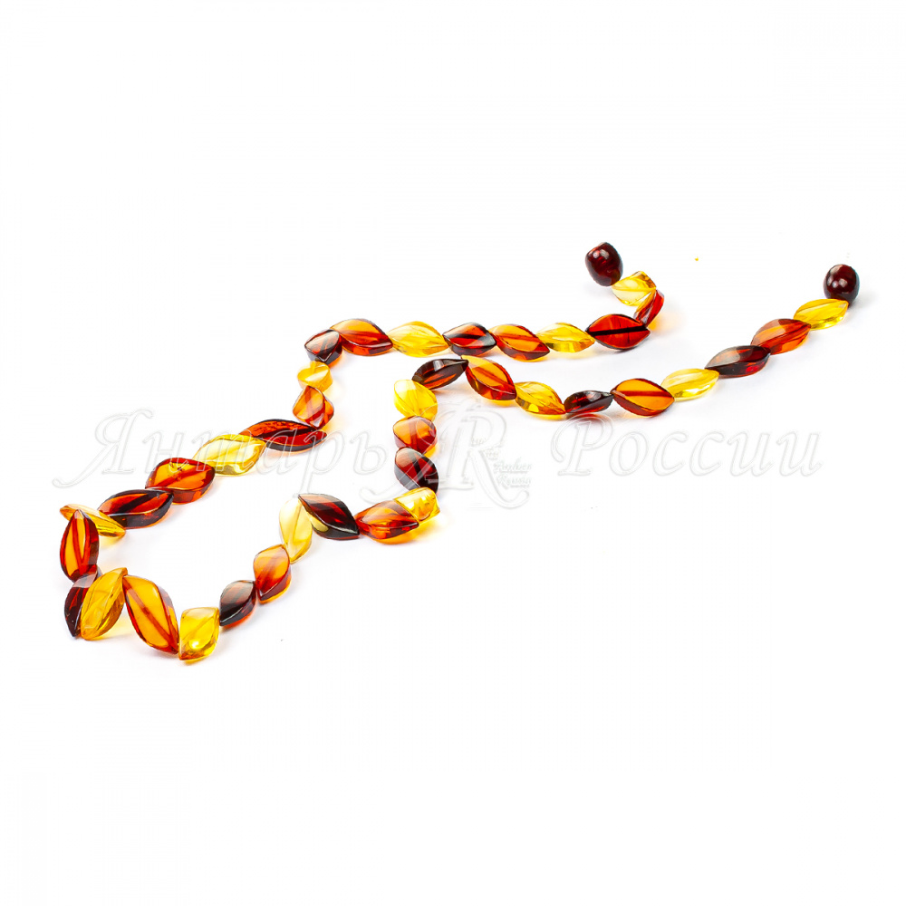 Бусы янтарь